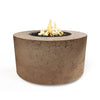  The Outdoor Plus 42" Chat Height Florence Concrete Gas Fire Pit in coffee finish. This beautifully crafted fire pit creates an elegant focal point for any backyard or patio area, combining earthy tones with a modern cylindrical design. Perfect for outdoor entertaining.