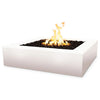 The Outdoor Plus 42" Quad Concrete Gas Fire Pit in pearl finish, delivering a smooth, refined look ideal for upscale outdoor environments. Its square form and elegant design make it the perfect addition to patios or backyards that require a modern, minimalist touch. Made from durable concrete, this fire pit will stand the test of time.