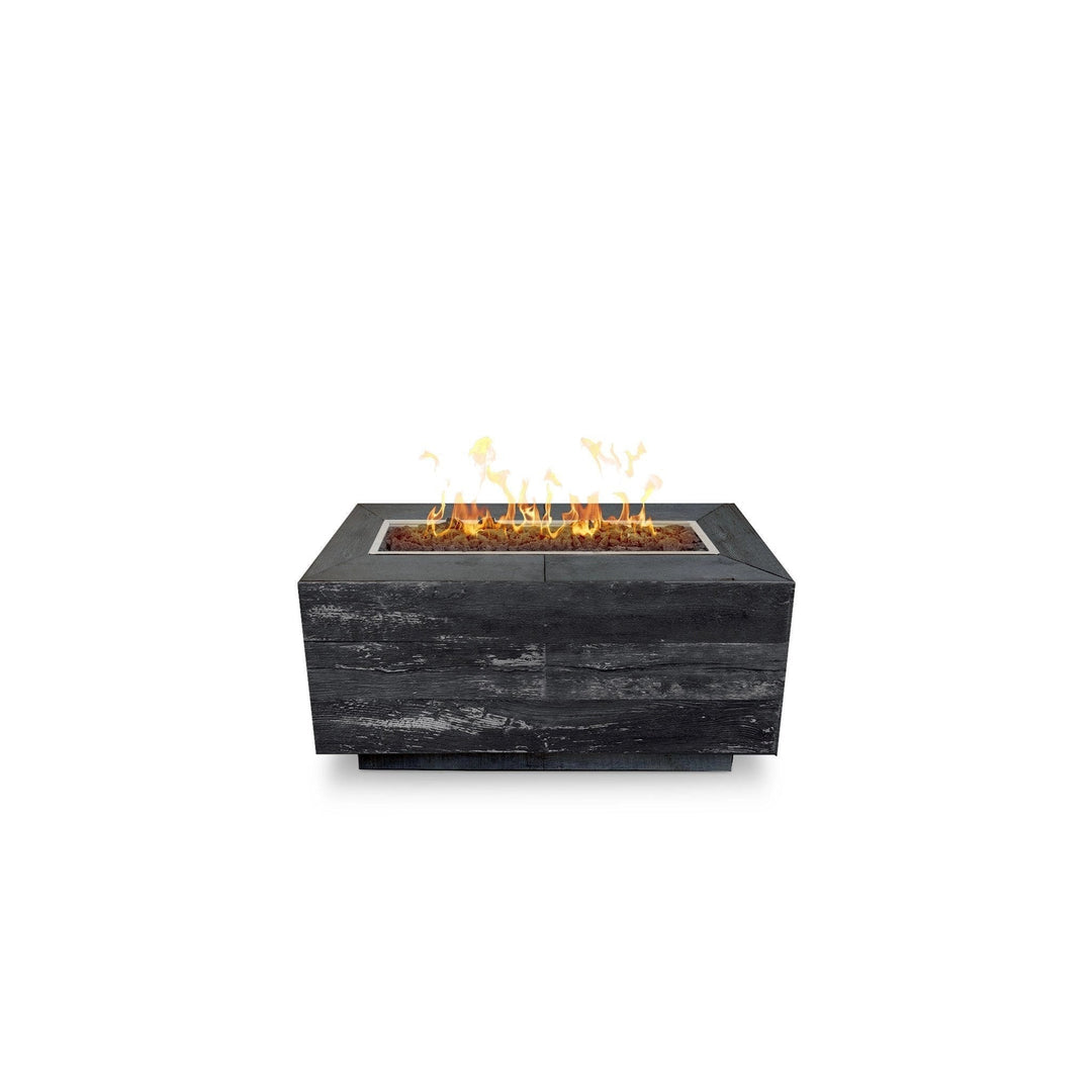 The Outdoor Plus 48" Catalina Wood Grain Concrete Gas Fire Pit