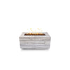 The Outdoor Plus 48" Catalina Wood Grain Concrete Gas Fire Pit