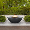 The Outdoor Plus 60" Sedona Wide Ledge Concrete Gas Fire Pit