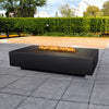 The Outdoor Plus 56" x 38" Cabo Linear Concrete Gas Fire Pit