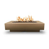 Elegant and timeless, The Outdoor Plus 72" Del Mar Concrete Gas Fire Pit in bronze exudes a warm, metallic finish, designed for outdoor patios. This fire pit is perfect for creating a cozy atmosphere with its extended size and functional gas fire pit setup.