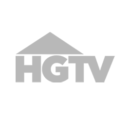 logo of the HGTV Network on a white background