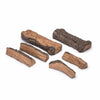 Real Fyre Vented Gas Logs Split Oak in an 18-inch disassembled set. This split oak log set displays a rugged wood texture, giving your fireplace a realistic, traditional log feel. Ideal for vented gas fireplaces.