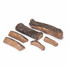 Vented Gas Logs Split Oak by Real Fyre in a 24-inch disassembled view showing natural wood-like log pieces, designed for vented gas fireplaces. The split oak pattern enhances the realistic appearance of your fireplace.