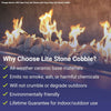 Natural Lite Stone Cobble - Set of 12 by American Fire Products