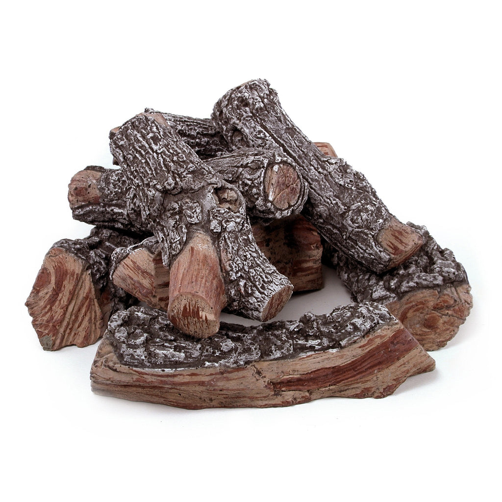 12" Split Bark Fire Pit Gas Logs