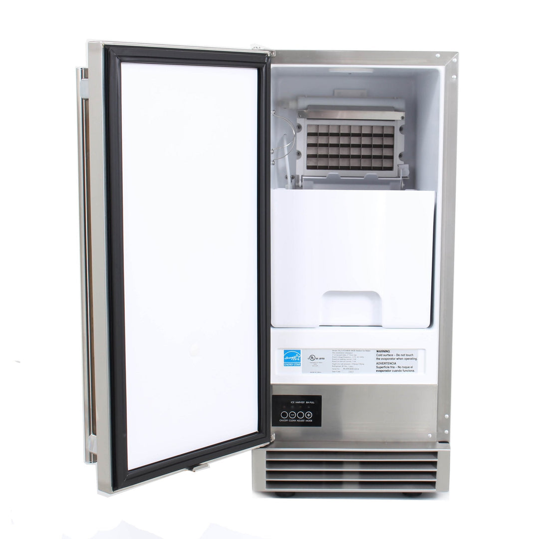 15" Blaze 50 LB Outdoor Ice Maker - Starfire Direct