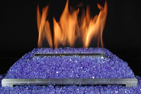 24" Alterna Vent Free Stainless Steel Fireplace Burner - Starfire Direct