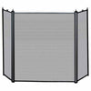 3 Fold Black Finish Screen - Starfire Direct