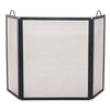 3 Fold Black Wrought Iron Screen - Large - Starfire Direct