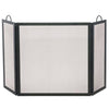 3 Fold Black Wrought Iron Screen - Medium - Starfire Direct