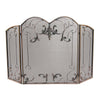 3 Fold Venetian Bronze Leaf Screen Finish with Leaf Scrolls - Starfire Direct