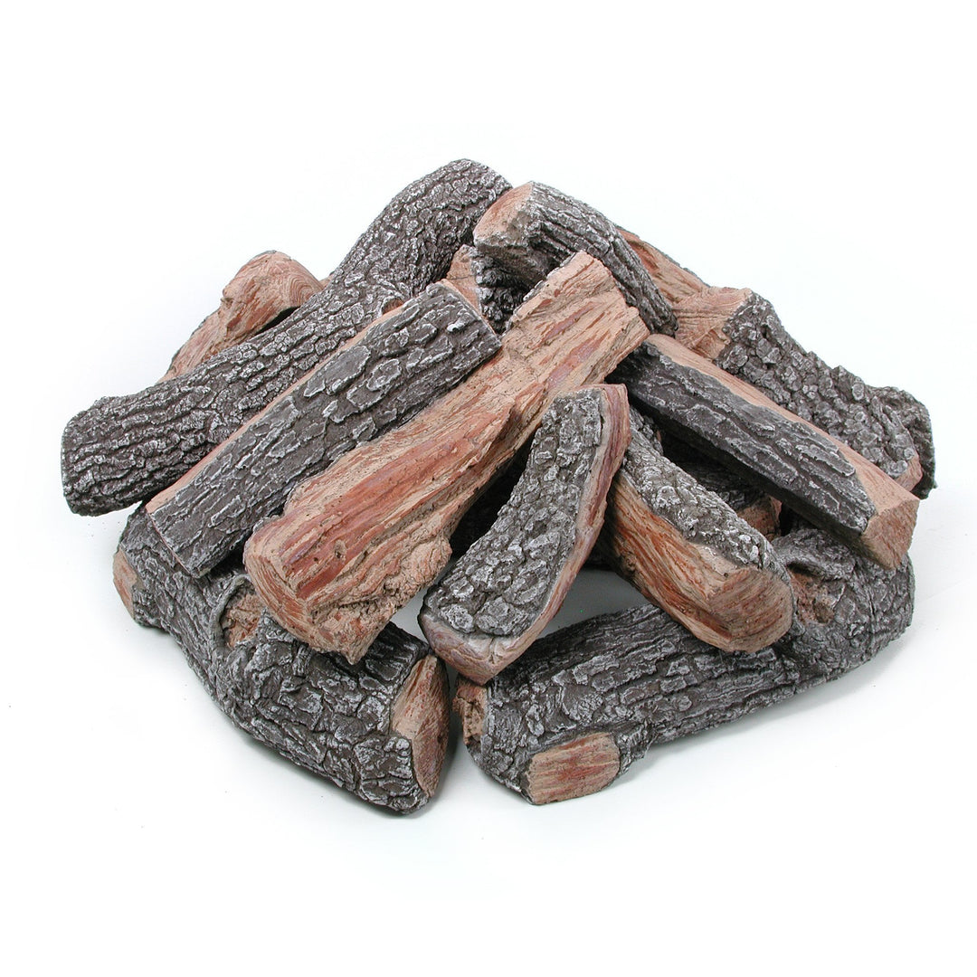 30" Deluxe Split Bark Fire Pit Gas Logs