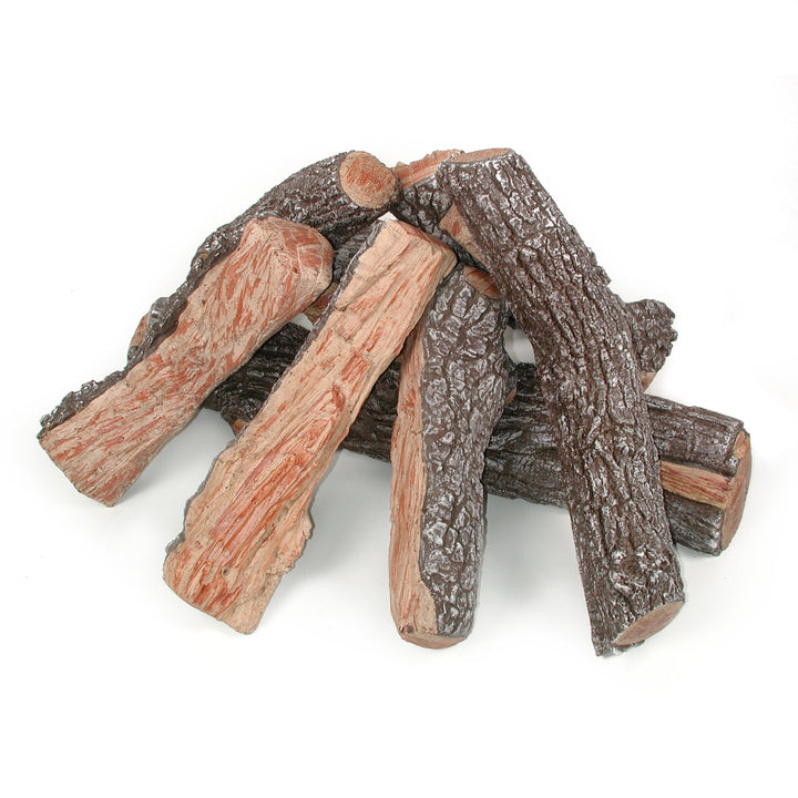 30" Split Bark Fire Pit Gas Logs