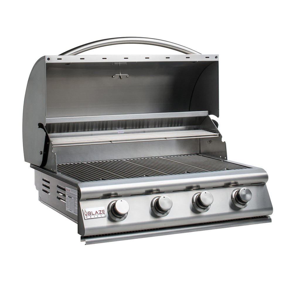 32" Blaze 4-Burner Built-In Grill with Rear Infrared Burner - Starfire Direct
