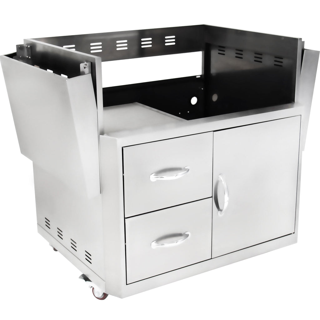 34" Blaze 3 Burner Professional Grill Cart - Starfire Direct