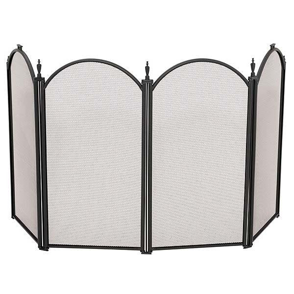 4 Fold 25" High Mini Black Finish Screen - Starfire Direct