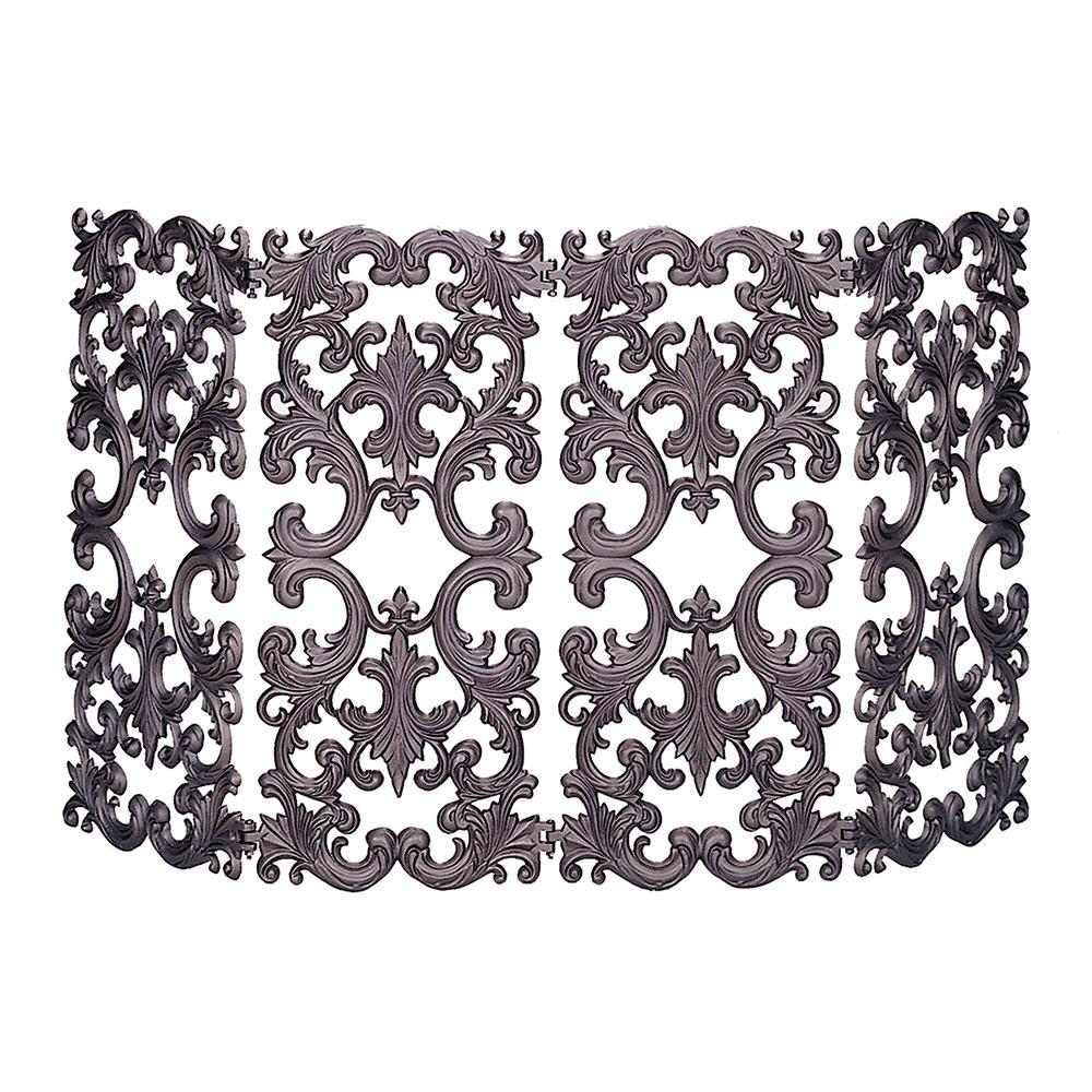 4 Fold Bronze Finish Cast Aluminum Screen - Starfire Direct