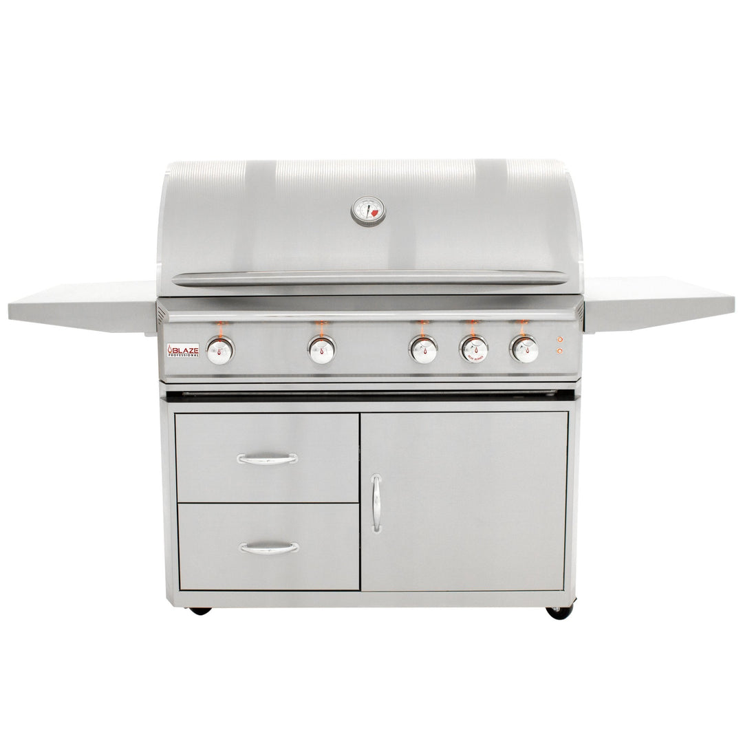 44" Blaze 4 Burner Professional Grill Cart - Starfire Direct