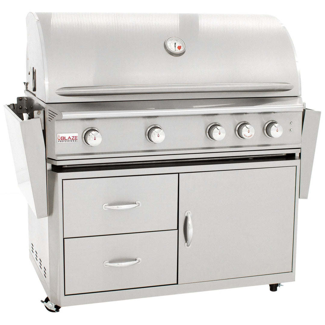44" Blaze 4 Burner Professional Grill Cart - Starfire Direct