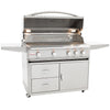 44" Blaze 4 Burner Professional Grill Cart - Starfire Direct