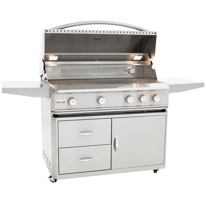 44" Blaze 4 Burner Professional Grill Cart - Starfire Direct