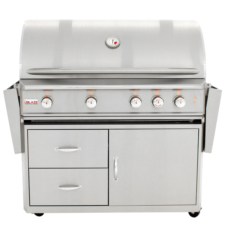 44" Blaze 4 Burner Professional Grill Cart - Starfire Direct