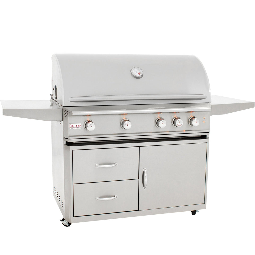 44" Blaze 4 Burner Professional Grill Cart - Starfire Direct