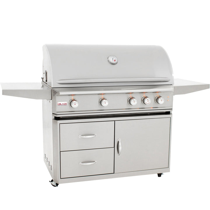 44" Blaze 4 Burner Professional Grill Cart - Starfire Direct