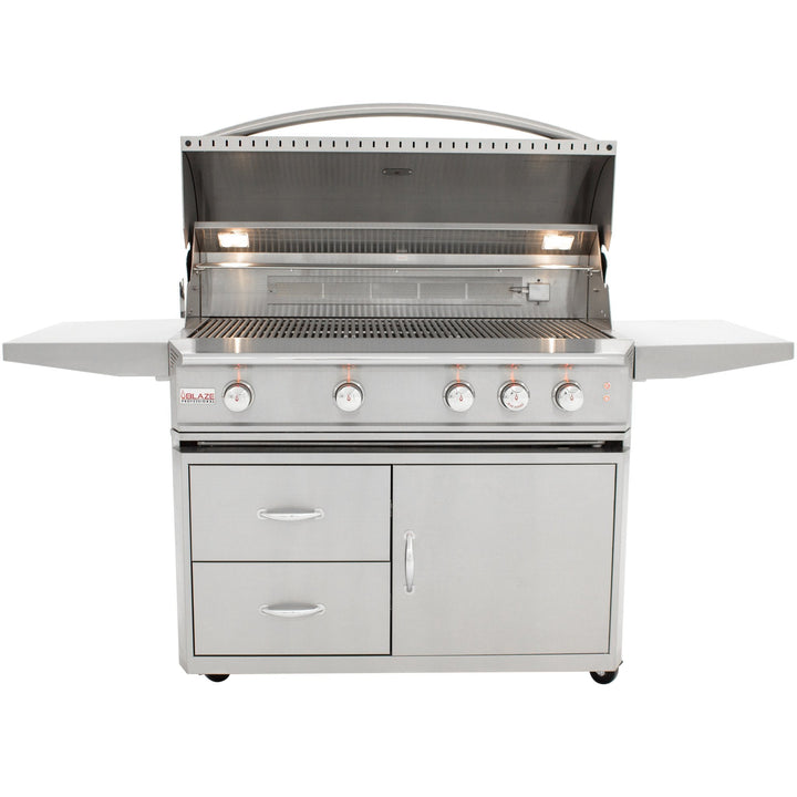 44" Blaze 4 Burner Professional Grill Cart - Starfire Direct