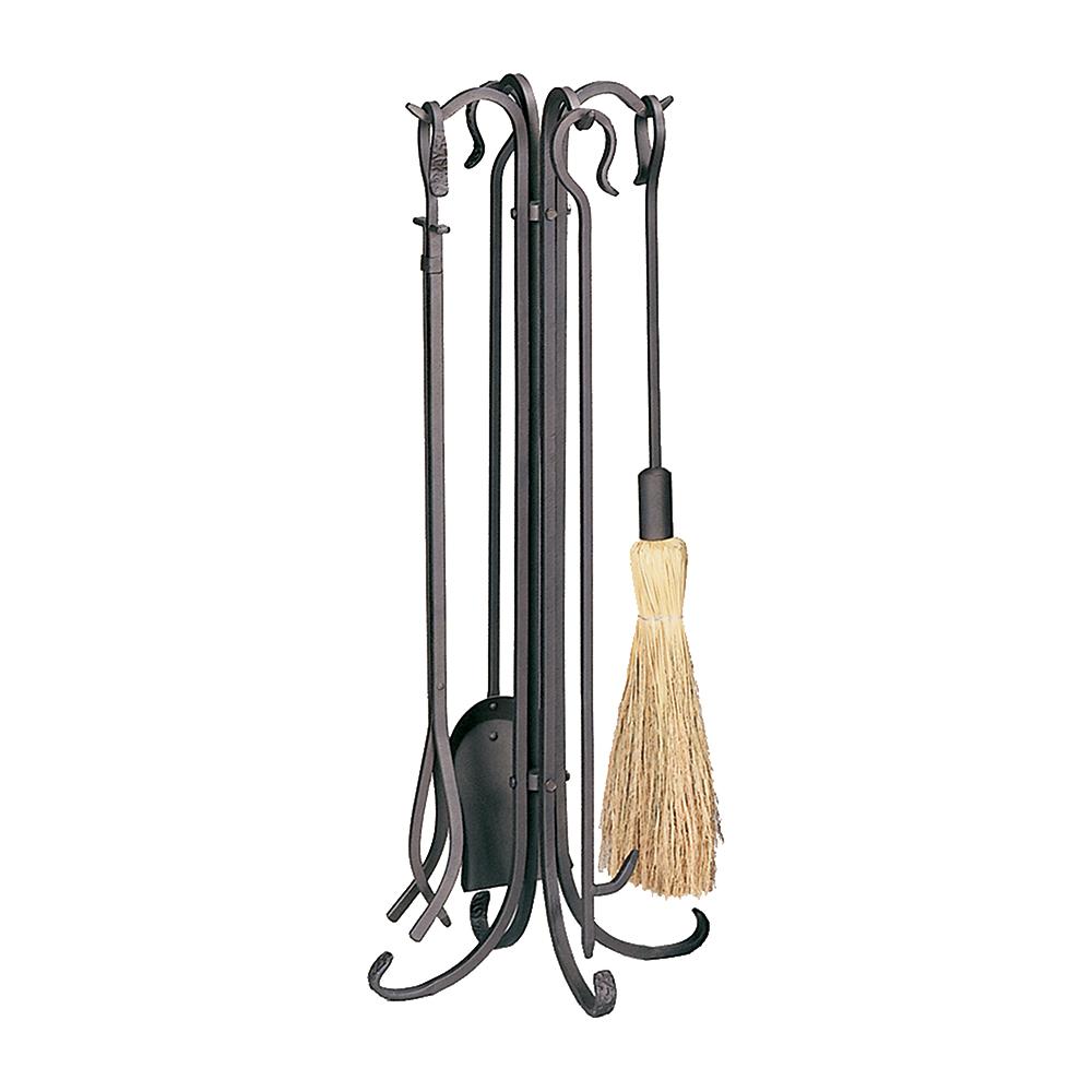 5 Piece Bronze Heavy Weight Rustic Fireset - Starfire Direct
