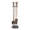 5 Piece Venetian Bronze Fireset with Ball Handles - Starfire Direct
