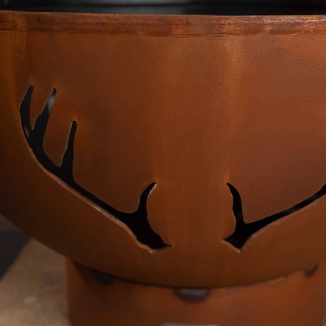 Fire Pit Art Antlers Fire Pit