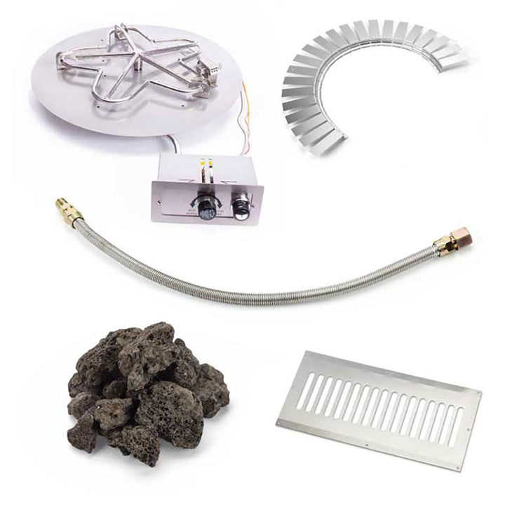 Round Flat FPPK Hardscape Block Kit by HPC Fire