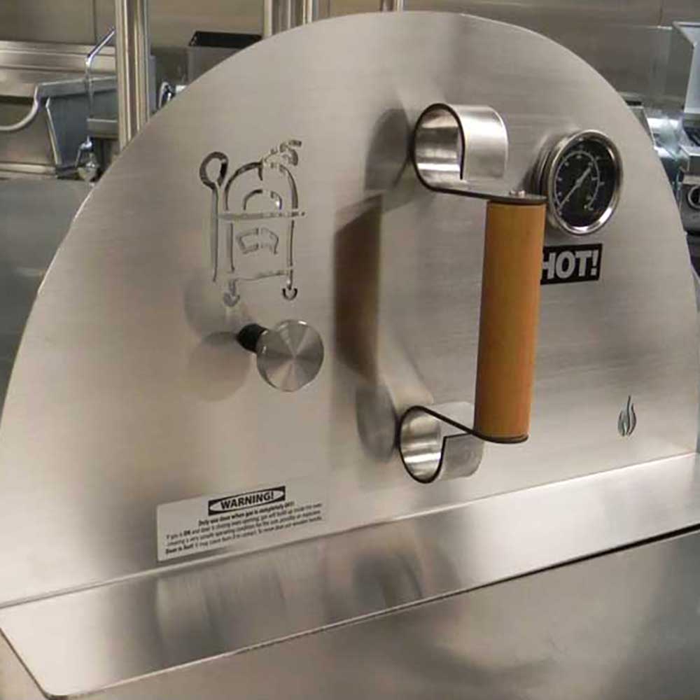 Forno de Pizza Oven Door with Thermostat by HPC Fire
