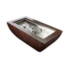 Hammered Copper Phoenix H-Burner Fire Bowl 47" x 25" by HPC Fire