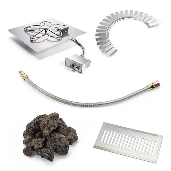 Square Flat FPPK Hardscape Block Kit by HPC Fire