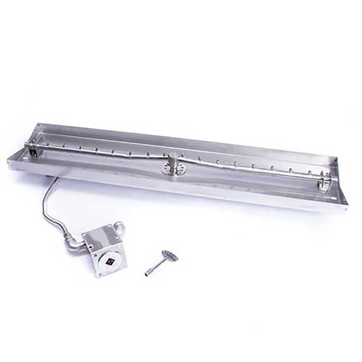 Linear Interlink Torpedo Fire Pit Burner Kit Match Lit Ignition by HPC Fire