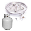 Round Drop-In Torpedo Fire Pit Burner Kit Match Lit Ignition by HPC Fire