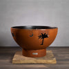Fire Pit Art Tropical Moon Fire Pit