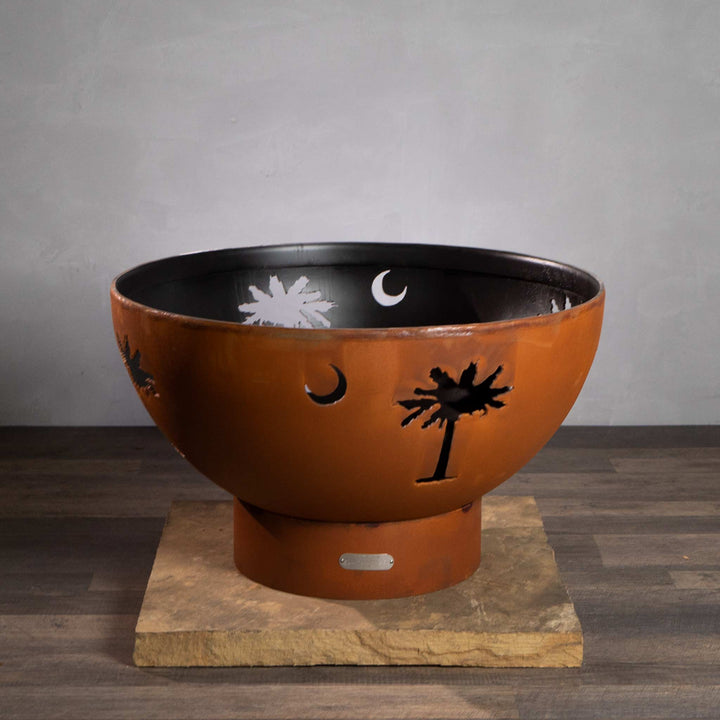 Fire Pit Art Tropical Moon Fire Pit