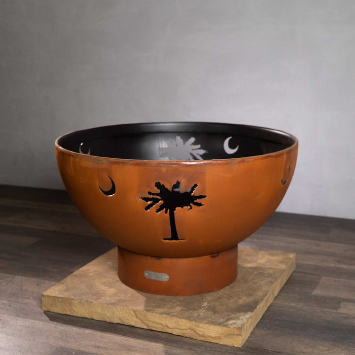 Fire Pit Art Tropical Moon Fire Pit