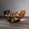 Fire Pit Art Carbon Steel Wings in Flight Log Rack