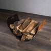 Fire Pit Art Carbon Steel Wings in Flight Log Rack