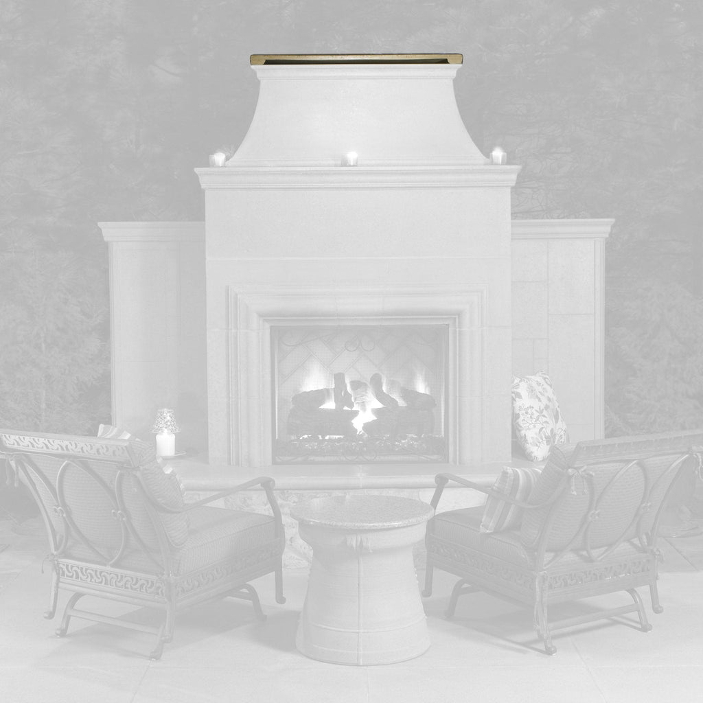 American Fyre Designs GFRC Chimney Rain Vent Cap Model 8025RV - Starfire Direct