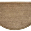 Beige Hand-Tufted Wool Hearth Rug
