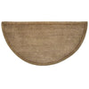 Beige Hand-Tufted Wool Hearth Rug