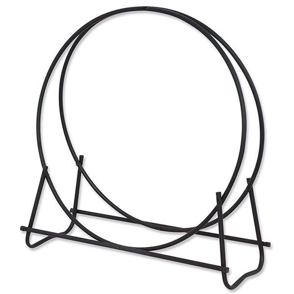 Black Finish 48" Diameter Tubular Log Hoop